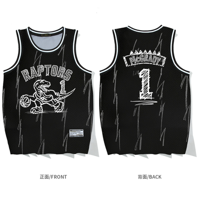 美式速干篮球服伦纳德猛龙卡特15球衣德罗赞手绘RAPTORS麦迪背心