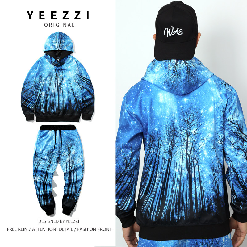 3D印花春秋新款运动套装男女卫衣外套学院风两件套时尚休闲运动服,男装,休闲运动套装,淘宝优惠券,粉丝福利购,淘宝优惠卷