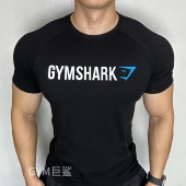 加减法劲夫仔同款 GYM鲨鱼男T恤运动弹力棉健身衣 gymshark短袖