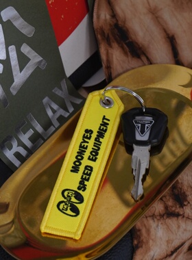 mooneyes钥匙链钥匙扣机车摩托车复古JDM改装装饰挂饰手机