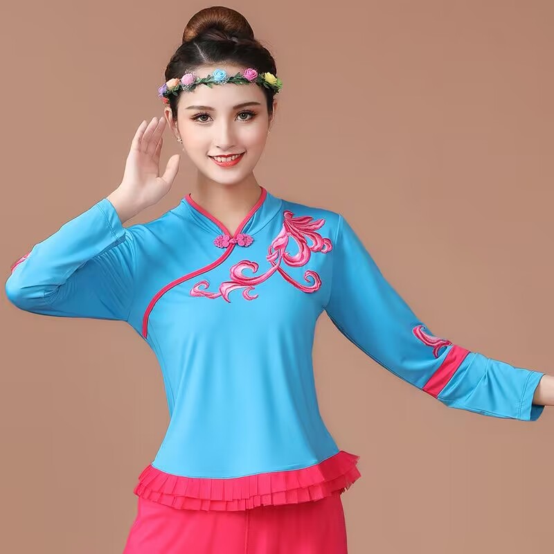 民族风广场舞演出服练功服