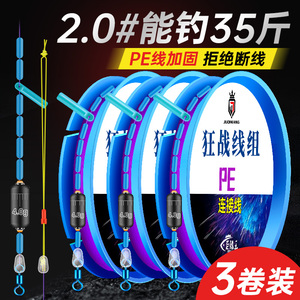进口线组钓鱼线套装全套台钓高端正品绑好成品大物主线组超强拉力