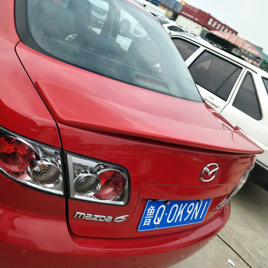 펀칭 구멍이없는 MAZDA 6 리어 윙 MAZDA 6 수정 리어 윙 M6 자동차 수정