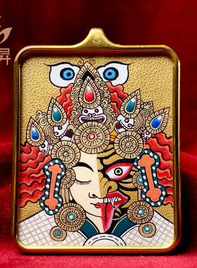 梵昇唐卡财神大黑天唐卡西藏手工