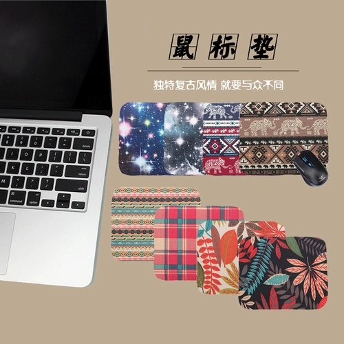 Национальный стиль личность мыши Pad милая/мультфильм/игра/офисная мышь бесплатная доставка холст пушистая текстура