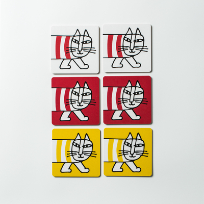 lisalarson手工杯垫方形隔热垫