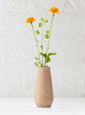 丹麦 applicata 北欧设计 木质花瓶 现货