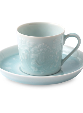 日本进口kaizan快山窯美浓烧咖啡杯茶杯马克杯杯托套装