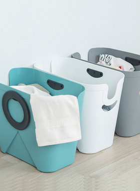 韩国Woorim创意设计家用洗衣筐衣物收纳筐脏衣篮40L