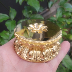 尼泊尔工艺藏传纯铜九股金刚杵底座忿怒莲师降魔杵手把件摆件