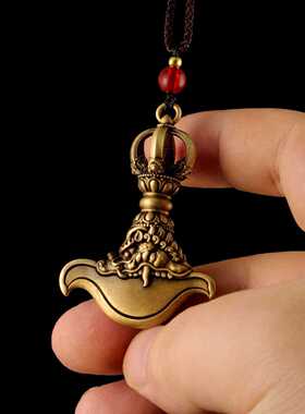 藏传纯铜不掉色金刚杵金刚降魔杵金刚钺刀法器吊坠饰品挂件