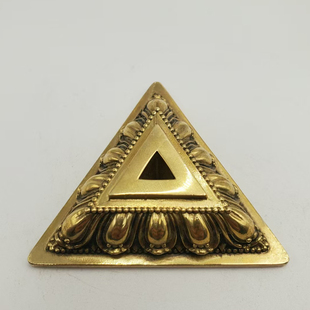 精工纯铜普巴撅金刚杵降魔杵金刚橛底座大号黄铜底座通用三个尺寸