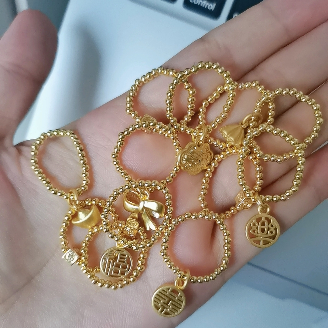指环镀金平价简约情侣