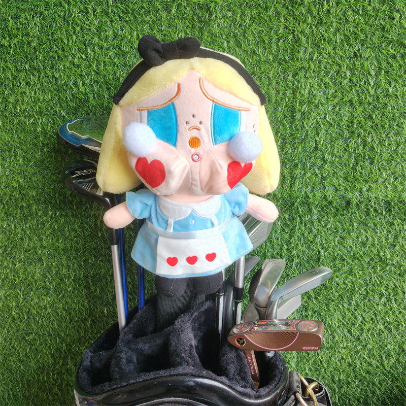 害羞女孩高尔夫球杆套哭娃一号木帽套可爱木杆保护套高尔夫用品