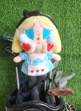 害羞女孩高尔夫球杆套哭娃一号木帽套可爱木杆保护套高尔夫用品