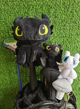 小飞龙高尔夫球杆套一号木帽套球道木杆套三五号一字推杆头保护套