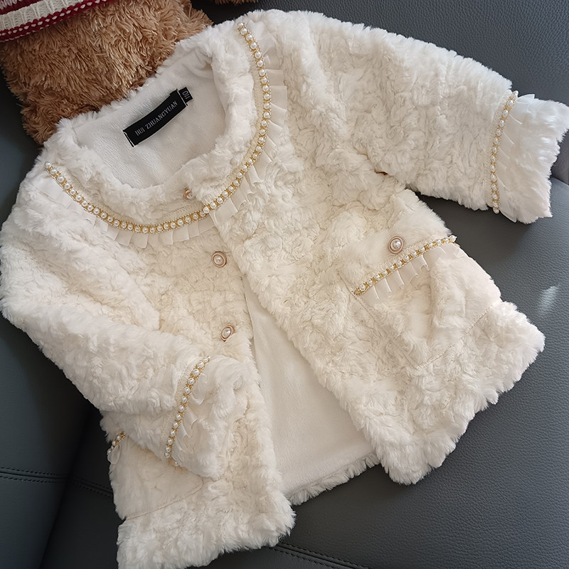 2025秋冬新款仿皮草兔毛小香风女童外套加棉加厚保暖毛毛棉服冬装,童装/婴儿装/亲子装,皮草/仿皮草,淘宝优惠券,粉丝福利购,淘宝优惠卷