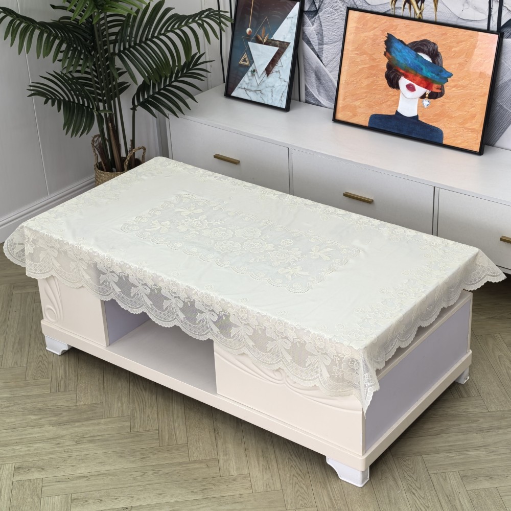 米色印花茶几桌布防水餐桌布防尘网红茶几布正方麻将桌盖布长方形,居家布艺,桌布,淘宝优惠券,粉丝福利购,淘宝优惠卷