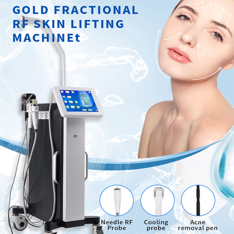 韩国进口黄金射频微针仪面部提拉紧致祛妊娠纹收缩毛孔美容院仪器