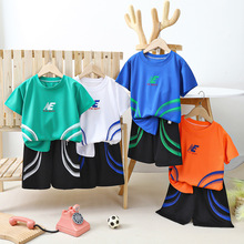 T恤套装 新款 男童速干衣中小童运动服 儿童短袖 儿童篮球服2023夏季