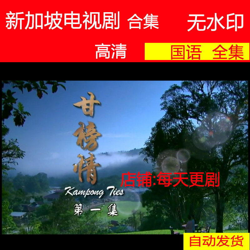 甘榜情 新加坡电视剧 2011 非海报宣传画