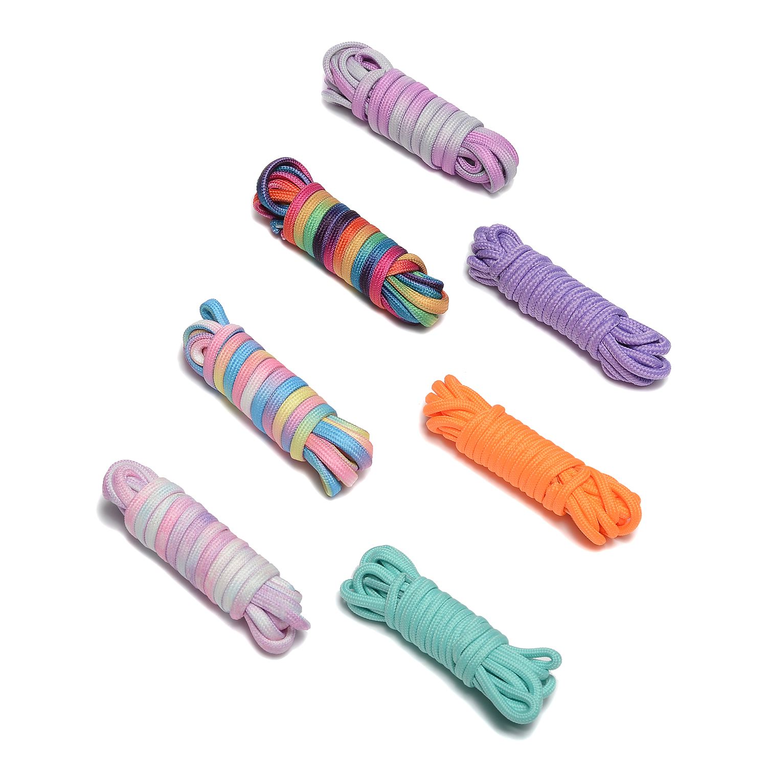 彩虹渐变鞋带（可搭配店内雪靴）变化穿搭改变心情~