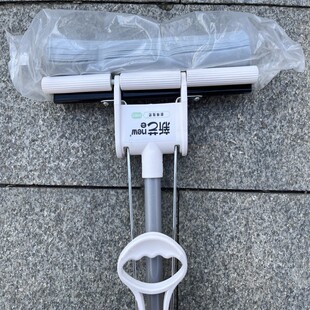 新艺免手洗27CM双滚轮/对折挤水吸水拖把胶棉海绵特价共2头瓷砖地