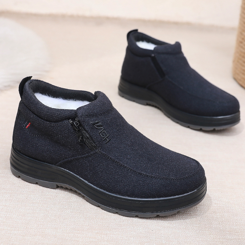 老北京布鞋冬季加厚防寒爸爸棉鞋东北保暖中老年人防滑羊毛棉鞋,流行男鞋,棉鞋,淘宝优惠券,粉丝福利购,淘宝优惠卷