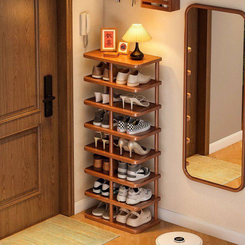 多层实木宿舍鞋柜鞋架出租房子占地简易门口架家用收纳玄关整理小,住宅家具,鞋架,淘宝优惠券,粉丝福利购,淘宝优惠卷
