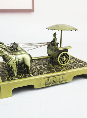 西安特色旅游纪念品兵马俑1号马车文创工艺品礼品礼物摆件装饰品