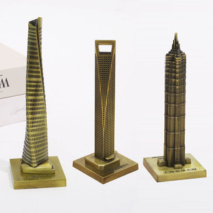 上海建筑模型金融中心金茂大厦文创纪念品特色工艺品礼品礼物摆件