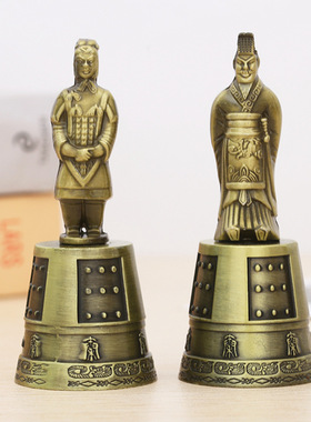 秦始皇将军金属铃铛合金工艺品兵马俑摆件西安文创旅游纪念品礼品