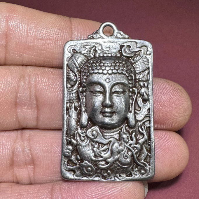 古玩藏式天铁佛牌挂件车载钥匙扣吊坠龙观音释迦摩尼寒铁佛牌