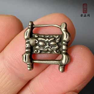 复古藏区利马铜神兽兹巴札经书扣吊坠挂件配饰文玩侧挂diy包挂饰