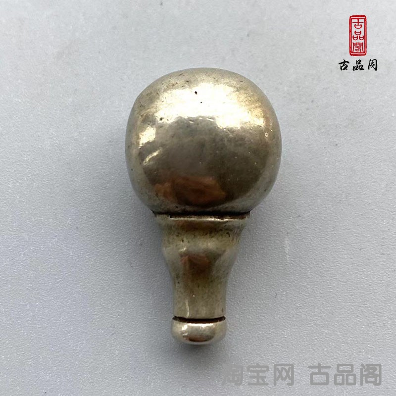 16mm西藏藏式利马白铜佛头三通项链佛珠念珠配饰文玩百搭配件