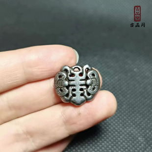 天铁寿字背云挂件蝙蝠中孔佛珠串珠配件大鹏鸟卡子配饰元素饰品