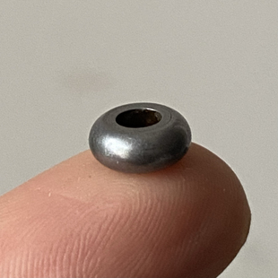 9mm手工打磨铁托甲隔珠隔片配珠文玩佛珠手串diy寒铁记子散珠天铁