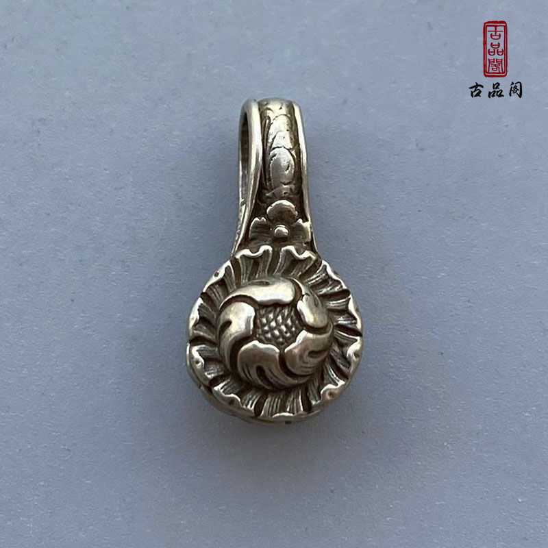 特价批发藏式格桑花图案白铜卡子佛珠配饰文玩记数配珠民族风隔珠