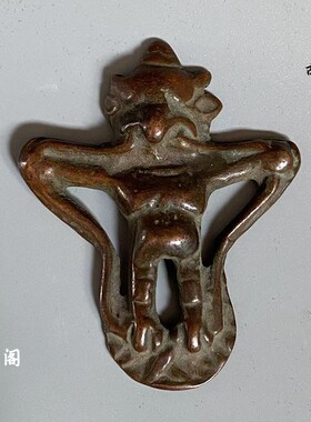 挂件紫铜少见大鹏金翅鸟吊坠