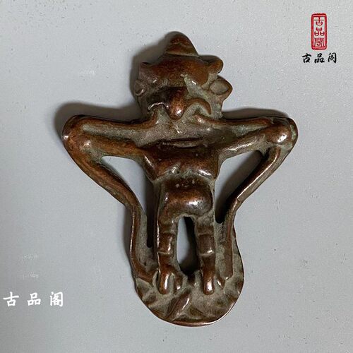 挂件紫铜少见大鹏金翅鸟吊坠