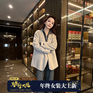 极简风手工盘扣双面羊毛大衣018