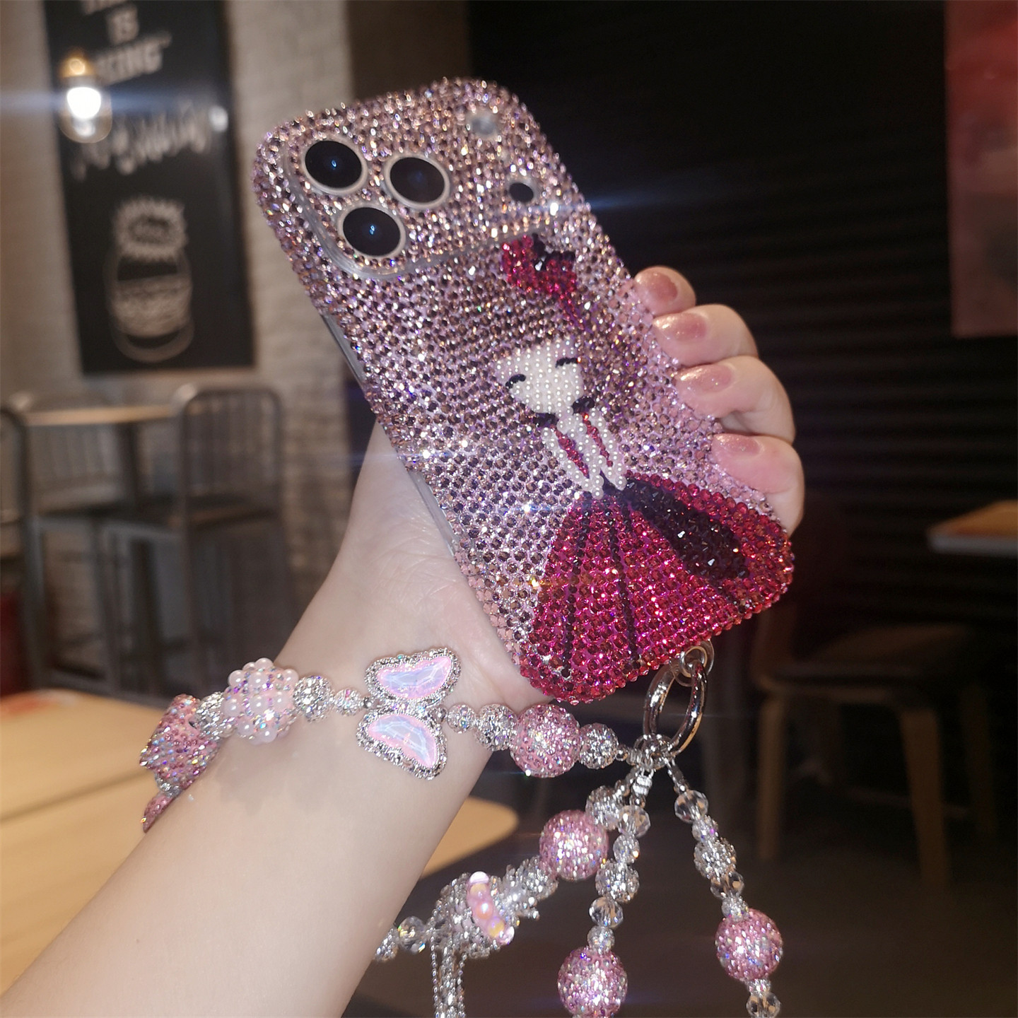 网红新款适用于iphone17pro max苹果16手机壳Air高级感水钻小众15plus可爱卡通公主14保护套13全包防摔12女,3C数码配件,手机保护套/壳,淘宝优惠券,粉丝福利购,淘宝优惠卷