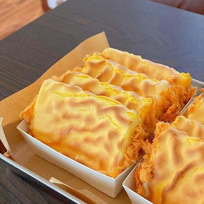 小春日食虎皮沙拉肉松蛋糕