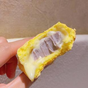 小春日食 软嫩虎皮卷早餐糕点点心 虎皮荔浦芋泥多酱肉松蛋糕卷