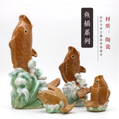 假山摆件吸水石上水石小饰品盆景摆件鱼池造景流水装 饰小摆件配件