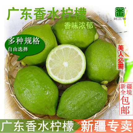 新鲜水果 广东香水柠檬 刘三爷 新疆专卖 包邮