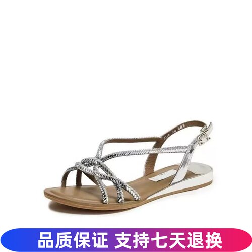 2026夏新款法式平底罗马凉鞋女
