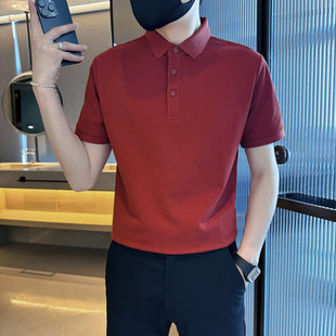 s小码纯色Polo衫男XS加小号S号短袖T恤翻领矮小个子修身休闲上衣
