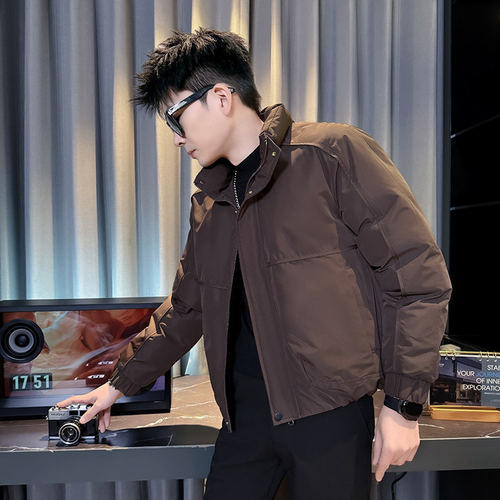 矮小个子加厚160男纯色棉服上衣155冬小码潮棉衣外套韩版夹克棉袄