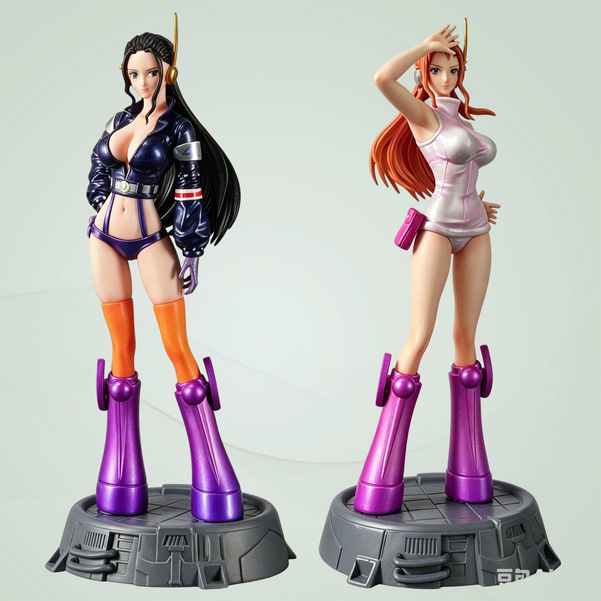 海贼王GK美少女手办摆件 蛋尖岛罗宾娜美站姿动漫手办模型